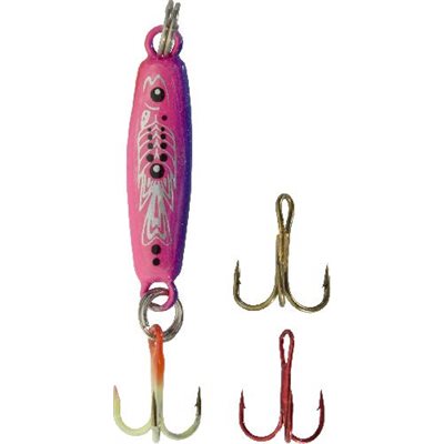 HT Jig A Whopper Lazer Rocker Minnow -1 / 4 Oz. Purple Pink Gl