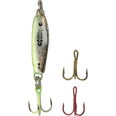 HT Jig A Whopper Lazer Rocker Minnow -1 / 4 Oz. Silver Lime 1 / 