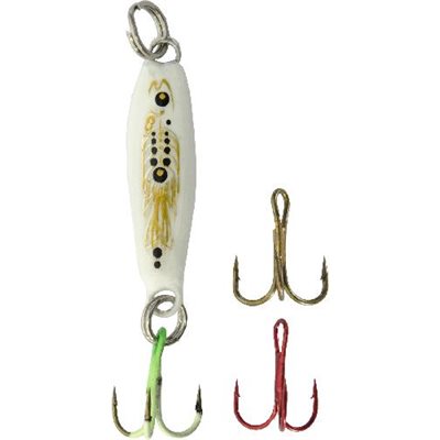 HT Jig A Whopper Lazer Rocker Minnow -1 / 4 Oz. White Glow 1 / P