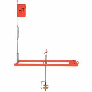 HT Polar Tip-Up Orange W / 200Y Metal Spool