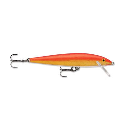 RAPALA Original Floating 09 Gold Fluorescent Red