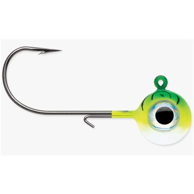 VMC Neon Moon Eye Jig 3 / 4 Green Fire UV