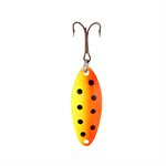 LUCKY STRIKE 2.5'' Humper Lure Chart / Orange Black Dots