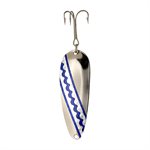 LUCKY STRIKE 3.5'' Super Flash Lure Nickel Blue Tape