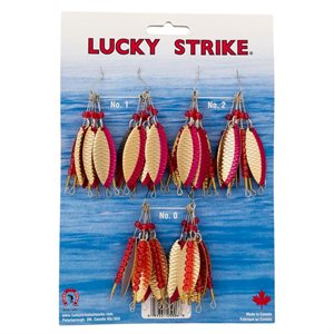 LUCKY STRIKE 195 Series Spinner Hammered Gold / Red