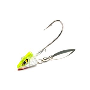 MUSTAD Underspin Shad Chartreuse / White