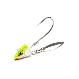 MUSTAD Underspin Shad Chartreuse / White