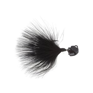 FREEDOM Black jig head, black marabou Black 1 / 4 oz