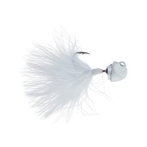 FREEDOM White jig head, white marabou White 1 / 4 oz