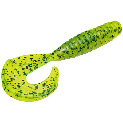 STRIKE KING Rage Grub 4'' / Chartreuse Pepper