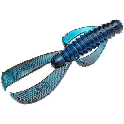 STRIKE KING Rage Ned Bug / Black Blue Swirl