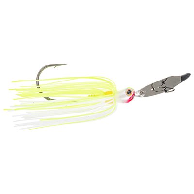 STRIKE KING Thunder Cricket Vibrating Swim Jig / Chartreuse White